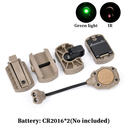 WADSN Airsoft Tactical Helmet Strobe Light 3 Mode IR Green Red LED Fast Helmet Lamp Survival Safety Flashlight for Hunting