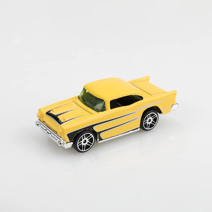 (Boxed) 1/64 Modified Sports Car/Pickup Truck Diecast Toy Set, 6 pieces, die-cast metal, boy's toy, sliding model, no pullback.