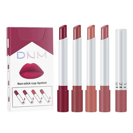 4Pcs/set Makeup Lipstick Korean Cosmetics Sexy Lipstick Set Lip Tint Lip Gloss Waterproof Maquillaje Matte Long Lasting Make Up