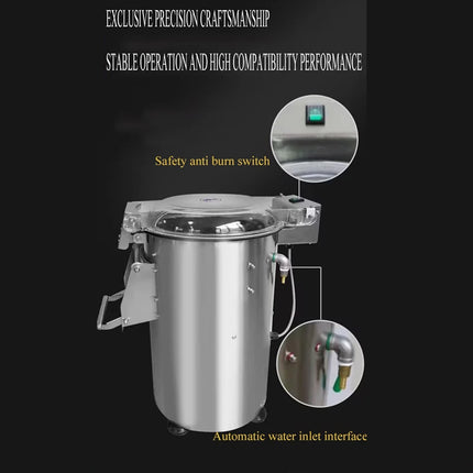 LXT Industrial Stainless Steel Electric Potato Peeling Washing Machine Potato Peeler Taro Peeling Machine
