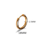 Gold Color 18mm / 2PC