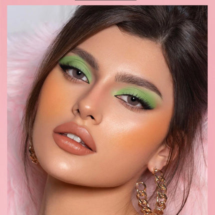 QIBEST 16 Colors Box Blusher Plate Multi-Color Cream Blush Plate Concealer Contour And Highlighter Palette Makeup Blush Face