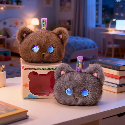 Tobot AI Plush Cat Toy Interactive Emotional Companion Robot Stuffed Animal Kids Educational Trendy Children's Plush Doll