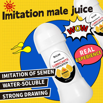 Imitation Semen Lubricant Love Gel Water Based Lube for Men Women Lubricants Gay Vaginal Anal Lubricantion Oil Adult Sex Toys
