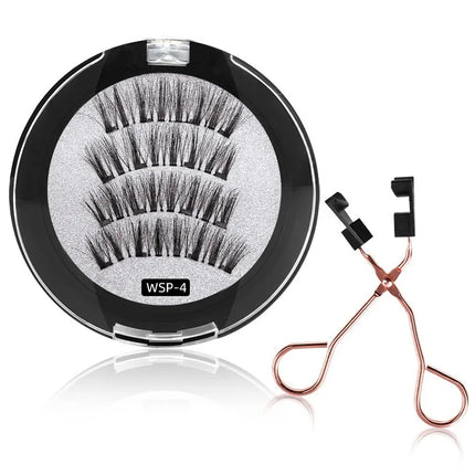 3D Magnetic False Eyelashes Reusable Magnetic Eyelashes With 4 Magnetic Lashes Natural Eyelash Extension Makeup Tools