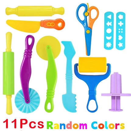Kids Color Clay Dough Tool Set Animal Mold Play Dough Accessories DIY Plasticine Cutter Roller Press Educational Children Toys