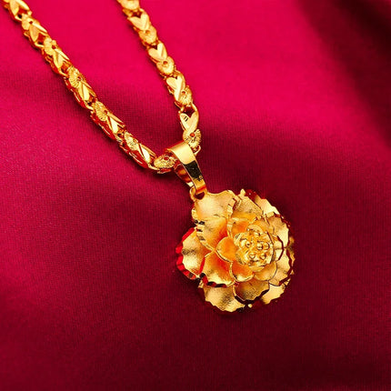 Women's 18K Gold Fish Necklace, AU750 Fashionable Stamen Pendant, Gift for Female Friends.