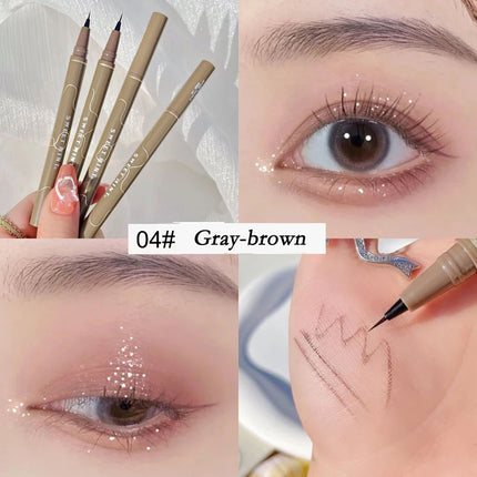 Waterproof Liquid Eyebrow Easy To Color Sweat-proof Eyebrow Pen 0.005MM Ultra Thin Head Eye Makeup Cosmetic Sleeper Pen