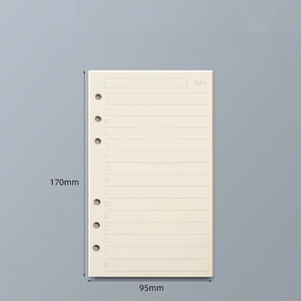 45 Sheets A5 A6 A7 Loose Leaf Notebook Refill Spiral Binder Inner Page Line Blank craft  Grid Inside Paper Stationery