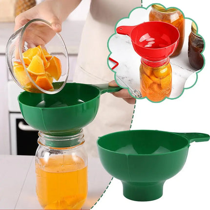 High-end Wide Mouth Funnel Plastic Popular Salad Dressing Liquid Wide Tools Gadgets Mouth Hopper Funnel Kitchen Canning Filter