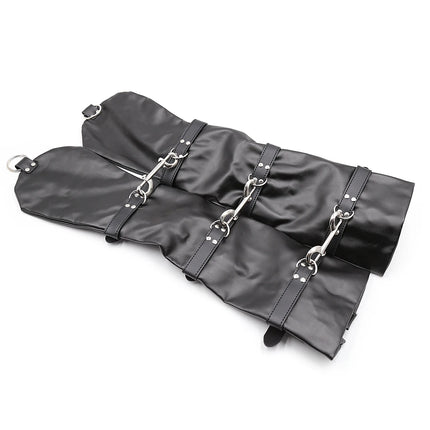 Thierry Women BDSM Arm Binders,Strict Leather Bondage Opera Gloves Harness Sleeves Lockable Restraints  for Fetish Sex Toys