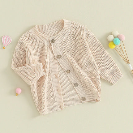 Baby Boys Girls Cardigan Autumn Spring Cotton Sweater Top Baby Children Clothing Boys Girls Knitted Sweater Kids Spring Wear