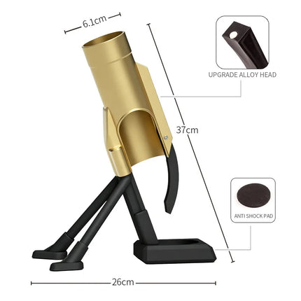 Novelty Mortar Bottle Opener Cap Launcher Shooter Magnetic Automatic Beer Opener Funny Bar Party Gadget Gift For Men