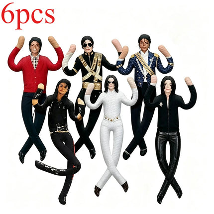 New Style Michael Jackson Cosplay Prop Doll Plush Stuffed Figure Dolls Room Decoration Abstract Joint Mobility Props Gift