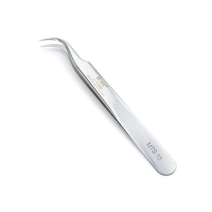 1PC Stainless Steel Lash Tweezers With Fiber Tips High Precision Tweezer Professional for Volume Fans Eyelash Extension