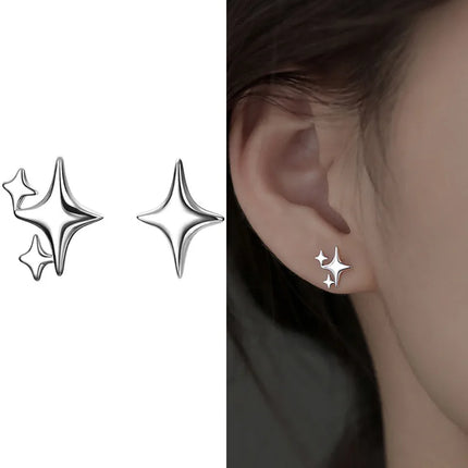 925 Sterling Silver Hoops Earrings for Women  Elegant Minimalist Round Circle Drop Earrings Design Party Wedding Jewelry Gifts