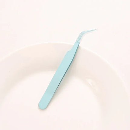 Macaroon Nail Art Decor Eyelashes Tweezers Tweezer Scrapbook Sticker Tapes Picking Stainless Clips DIY False Eyelashes Tools