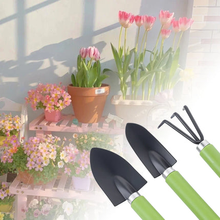3Pcs/Set Mini Gardening Shovel Gadgets For Plant Flower Pot Cactus Vegetables Planting Digging Weeding Small Plants Garden Tool