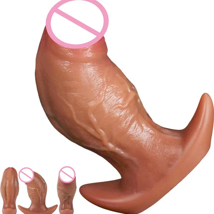 Realistic Silicone Dildo Anal Butt Plug with Anchor Base Prostate Female Big Dick Huge Penis G-spot Masturbation Adult Sex Toys