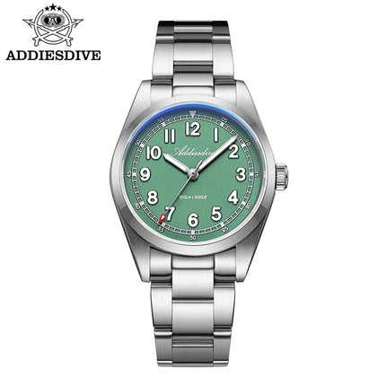 ADDIESDIVE 2026 New Men's Luxury Quartz Watch 100m Water Resistance Sapphire Crystal Japanese Movement BGW9 Blue Lume AD2521