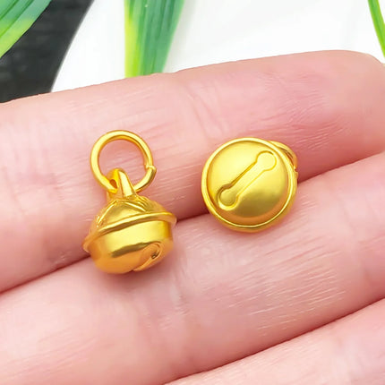 10/15pcs Antique & Sand-Gold Alloy Pendants for Wealth, Prosperity, and Good Fortune. DIY Chinese-style Charms for Bracelets