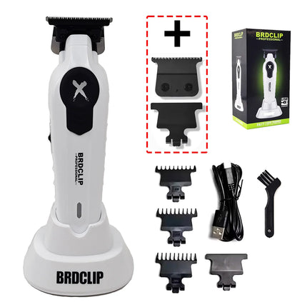 BRDCLIP X Series White FA1T 7700RPM Professional Electric Hair Trimmer Hair Clipper For Man Carving DLC Blade Barber Shop Tool