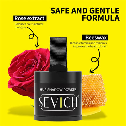 Sevich 10g Hairline Powder Hair Fiber Powder Capillary Filling Hair Shadow Waterproof Hairline Edge Control Makeup Concealer