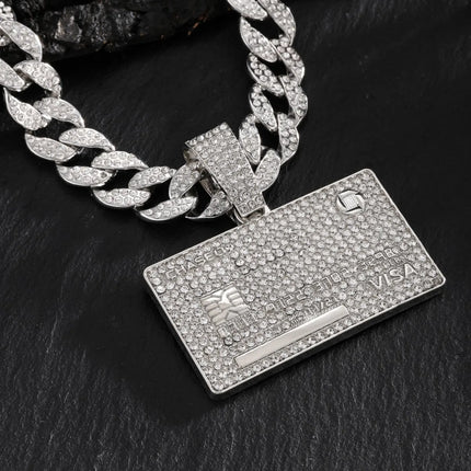 Hip Hop Fashion Accessories From Europe And America HIPHOP Dollar Shaped Pendant Necklace Hip-hop Men's Necklace Pendant