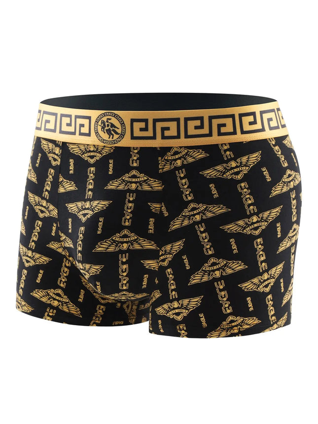 8 Piece Men's Underwear Set Soft Comfortable High Quality Men's Boxer Briefs Panties Black Gold Domineering Selling Men's Pants
