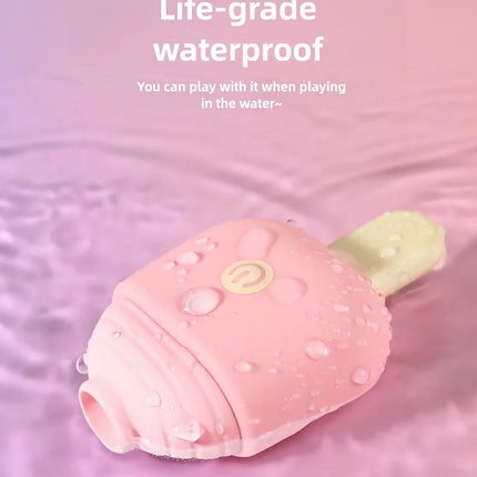 Ice cream portable vibrating sucking masturbation massager clitoris nipple vibrating sucking stimulator sex toys adult products