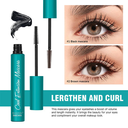 Cool Extension Mascara Eyelashes Long Lasting Curled Sweatproof Mascara Black Silk Fibre Make Up Beauty Korean Cosmetics
