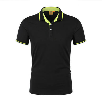 Ice Silk Short Sleeve T-Shirt Summer Work Uniform Logo Printed  Team Culture Polo Shirt  Fashion for Men and Women