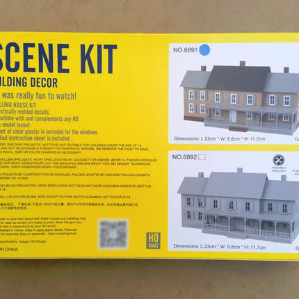 1/87 Ho Scale Architectural Model Garage Miniature Model Gas Station Buliding Decoration Scale Model Train Railway Layout