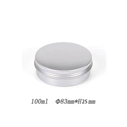 5-250ml Aluminum Tin Jars Lip Balm Container With Screw Thread Lid Candle Ceam Jar Cosmetic Tea Cans Box