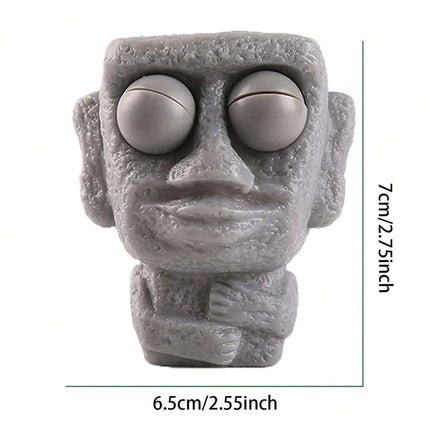 New Funny Easter Squeezing Blowout Rock Man Fidget Toy Vent Sloth Hide Seek Stress Relief Squishies Doll Stress Busting Kid Gift