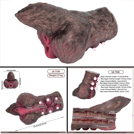 FAAK Purple Red Fantasy Monster Pocket Pussy Stroker Silicone Male Masturbator Dragon Onaholer Buttock Anal Sex Toys For Men
