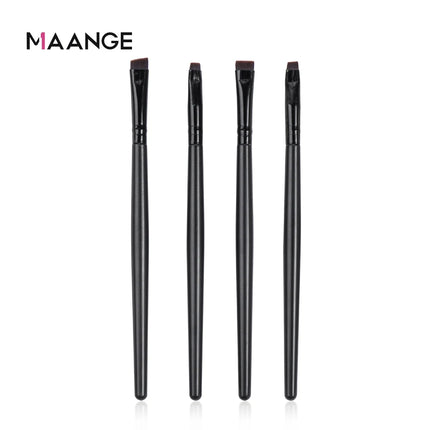 MAANGE 4 Pieces Eyebrow Contour Makeup Brush Eyeliner Brush Portable Small Angle Eyebrow Brush For Female Makeup Beauty Tool