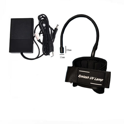 USB New UV Eyelash Glue Quick Drying Lamp Beauty Nail and Eyelash Quick Cure Machine Portable Wrist UV Cure Lamp
