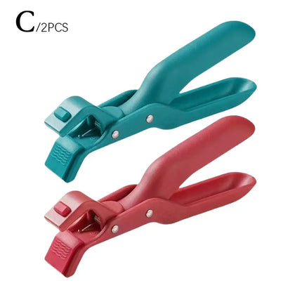 Multi-Purpose Anti-Scald Bowl Holder Clip Solid Color Color Anti 2 Scalding Home Clip Tools Silicone Kitchen