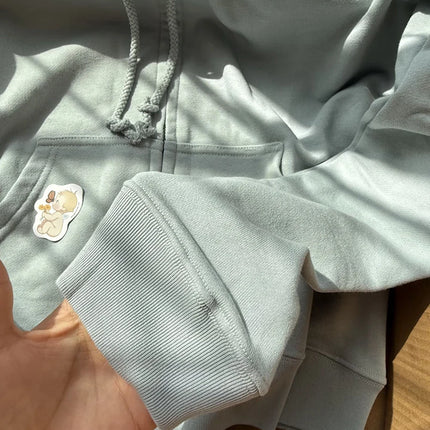 Mint Green Sweet Zip-up Hoodie Woman Autumn Zipper Drawstring Hooded Long Sleeve Cotton Sport Sweatshirt Slim Hoodies Y2k Tops
