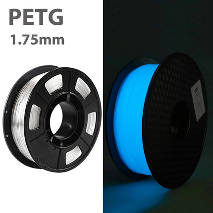 250g 500g 1Kg PETG Transparent Night Glow Blue 3D Printer Filament Consumables Material Printer 3D Printing Materials 1.75mm