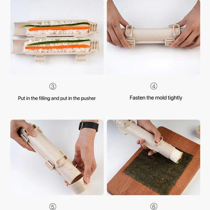Quick Sushi Maker DIY Roller Rice Mold Meat Vegetable Rolling Mold Sushi Device Making Machine Bento Kitchen Accessories Gadgets