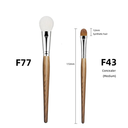 Natural Hair Blush Brush Face Highlighter Shadow Makeup Brushes Natural Goat Hairs Bronzer Pro Essential Cosmetic Tools
