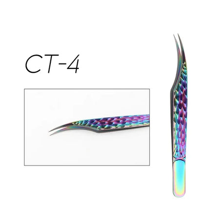 Fadvan Eyelash Extension Tweezer Lash High Precision Superhard Stainless Steel Eyelash Eyebrow Tweezers Makeup Tools