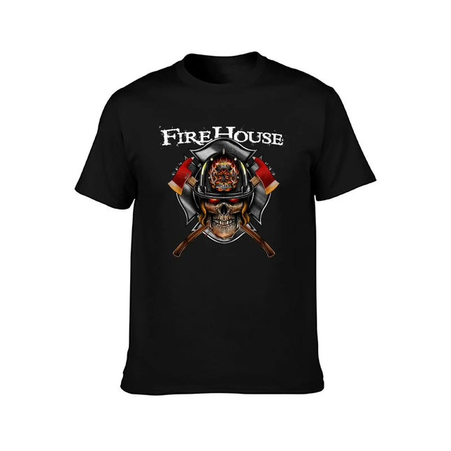 FireHouse is an American Rock Legend T-Shirt vintage t shirts blue archive summer tops funny t shirts men