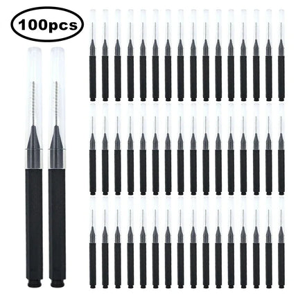 Mini Eyebrow Brush Set - 80/100PCS Disposable Bendable Brow Lifting Brush Micro Eyelash Applicators for Grooming Tools