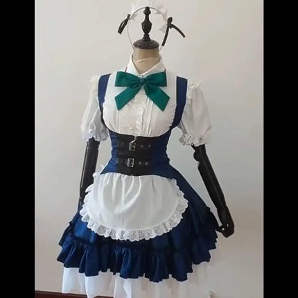 Izayoi Sakuya Cosplay Costume Touhou Project Uniform Outfits Full Set for Women Girls Halloween Carnival Fancy Suits