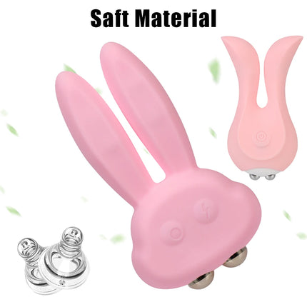 Normal/ Electric Shock Rabbit Vibrators For Women Nipple Clamps Clitoris Stimulator Anal Plug Female Masturbator Sex Toys Adults