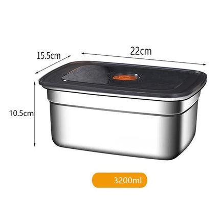 Stainless Steel Camping Lunch Box Sealed Microwave Suitable Preservation Box Large Capacity Leak-proof