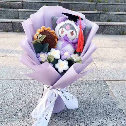 Graduation Gift Kuromi Hello Kitty Bouquet My Melody Cinnamoroll With Sunflower Christmas Valentine's Day Birthday Gift